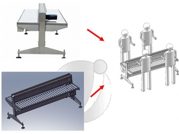 Mesa de trabajo para empaque ZXT-R