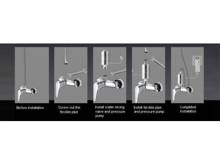 Mini intensificador de presión de agua para uso doméstico