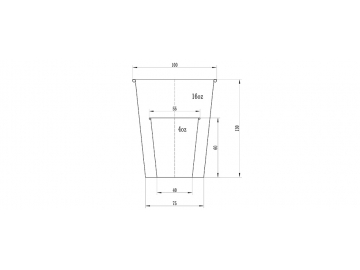 Máquina para fabricar vasos de papel de alta velocidad MG-C800