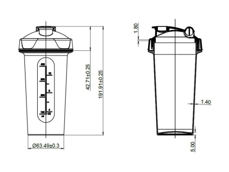 Lata lisa RC008, Envase de nutrición deportiva