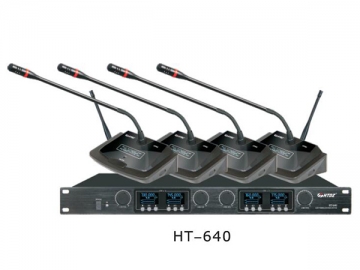 Sistema de micrófono de conferencia inalámbrico UHF