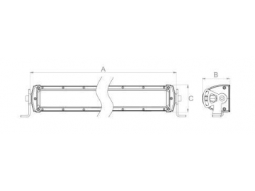 Barra de luces LED de dos hileras 3W, E29