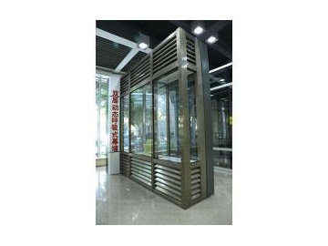 Muro cortina modular de aluminio