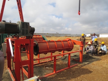 Molde para conducto de hormigón de tipo rodillo