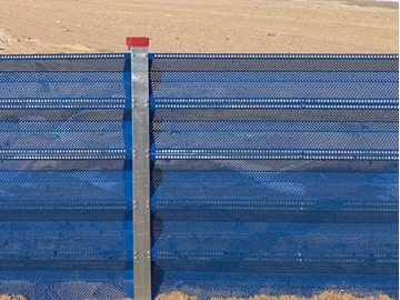 Barreras de protección contra la arena para zonas costeras