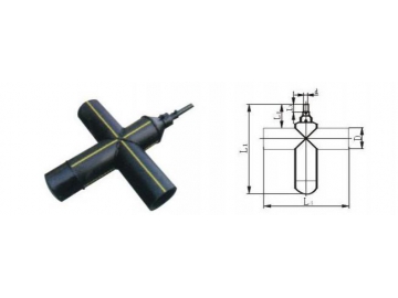 Accesorios para soldadura a tope, accesorios para tubería HDPE para gas