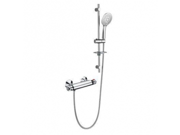 Grifo termostático de ducha – válvula termostática – Cromado (ducha de mano de 5 pulgadas) GR-LY-06B