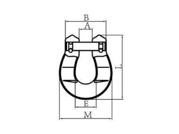 Grillete Omega de acero aleado G100