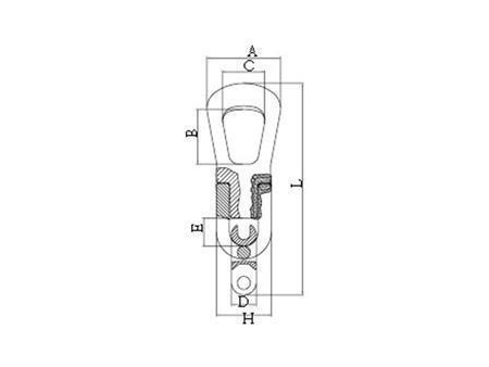 Accesorios de izaje de acero aleado para productos prefabricados de hormigón