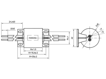 Capacitor de polipropileno metalizado MKP-DW