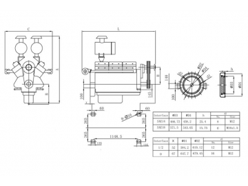 Motor diesel de 12 cilindros 630KW