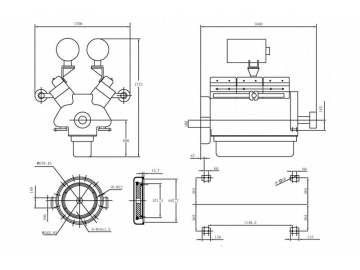 Motor diesel de doce cilindros 970KW SY302TAB97