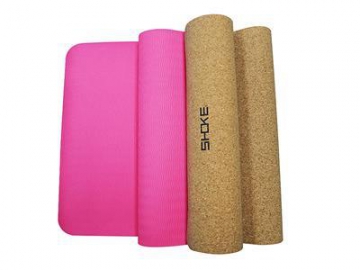 Colchoneta Mat para hacer yoga de corcho