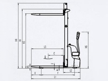 Apiladora eléctrica 1000-1200kg XEA