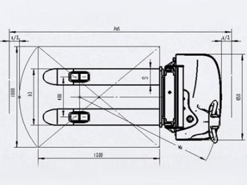 Apiladora eléctrica 1000-1200kg XEA