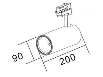 Cabezal para Riel de Iluminación LED Serie S, Regulable y Sintonizable CCT