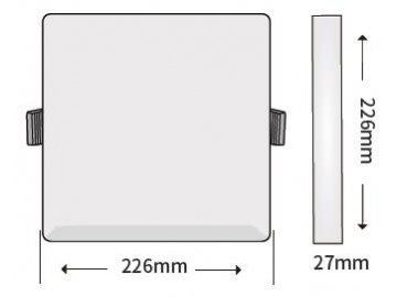 Panel de Iluminación LED, Panel de Iluminación LED Cuadrado sin Marco