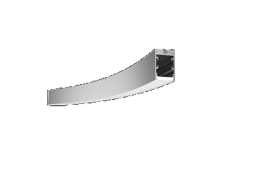 Perfil aluminio para luz LED redonda  AS3535-08A360