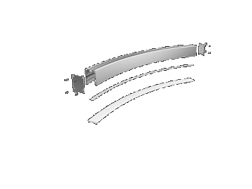 Perfil aluminio para luz LED redonda  AS3535-08A360