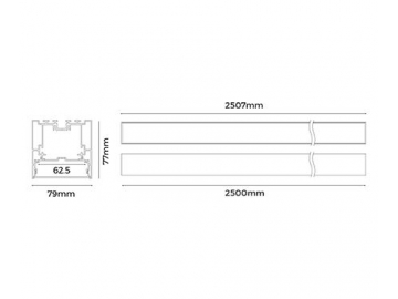 Luminaria LED lineal  LS7977