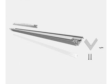 Perfiles de aluminio para aplique de luz neón esquinero  LG4747