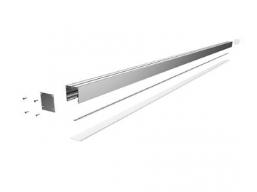 Perfiles de aluminio para aplique de luz LED curvo de techo  AS3535-2500