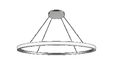 Perfil aluminio para luz LED redonda de techo  AS3535-15W360