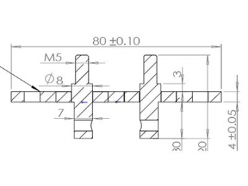 Terminal/Borne para conector de potencia eléctrico