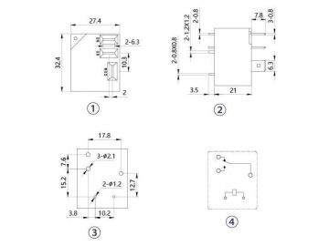 Mini relé electromagnético NNC67H