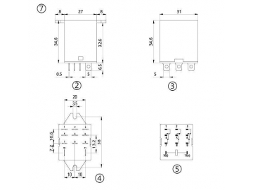 Relé electromagnético NNC68A-3Z (relé JQX-13F-3Z)