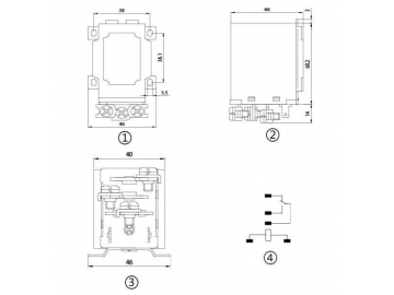 Relé electromagnético de potencia NC71G (JQX-60F)