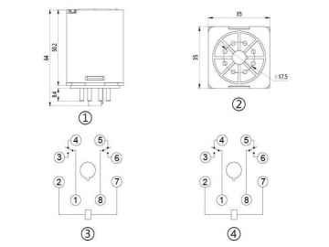 Relé electromagnético de potencia NNC70-2Z (MK2P)