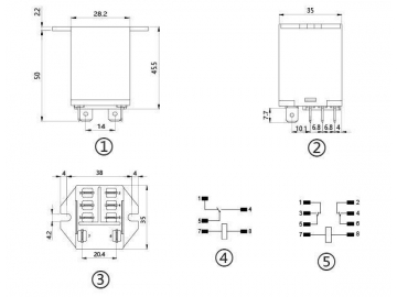 Relé electromagnético de potencia NNC71A (JQX-30F)