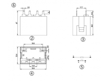 Relé electromagnético de potencia NNC71K (1H-2H)