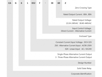 Relé de estado sólido monofásico CAG6-1/032F-38 DC-AC 60-80A