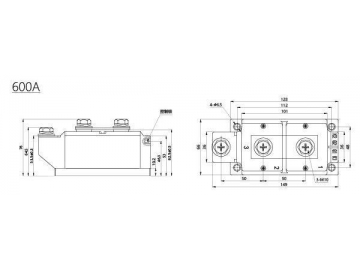 Módulo tiristor 200A-1000A MTC MTK MTA MTX