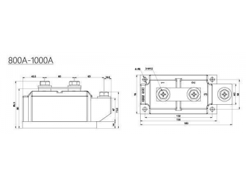 Módulo tiristor 200A-1000A MTC MTK MTA MTX