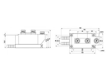 Módulo de diodo rectificador 300A-800A MDC MDA MDK