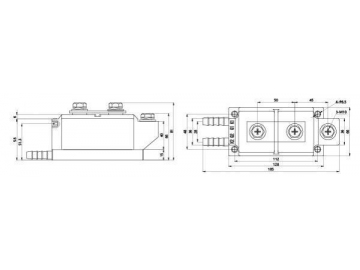 Módulo de diodo rectificador 300A-800A MDC MDA MDK