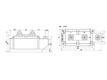 Módulo de diodo rectificador 200A-1000A MDC MDA MDK