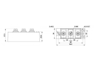 Módulo rectificador 130A-180A MFC MFA MFK MFX