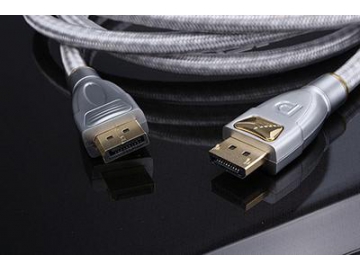 Cable DisplayPort 1.2, malla blindada de aleación de zinc