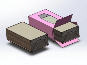 Máquina encartonadora para pañuelos