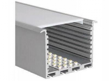 Perfil de aluminio con ranura en forma de T para bandas de luz LED