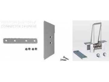 Perfil de aluminio con montaje lateral para bandas de luz LED