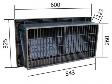 Entrada de aire, rejilla tipo grill para pared modelo FC-4