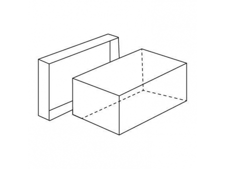 Caja para zapatos, dos piezas