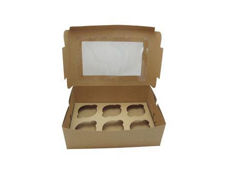 Caja de cartón para cupcakes, caja de papel con impresión personalizada