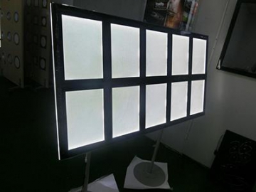 Caja de luz LED montada en pared