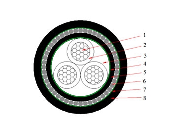 Cable NAYRY de 0.6/1 kV (AL/PVC/SWA/PVC)